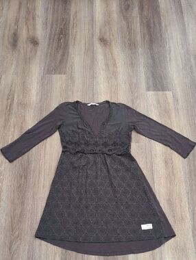 Odd Molly Taupe Gray knit mini dress Size 0